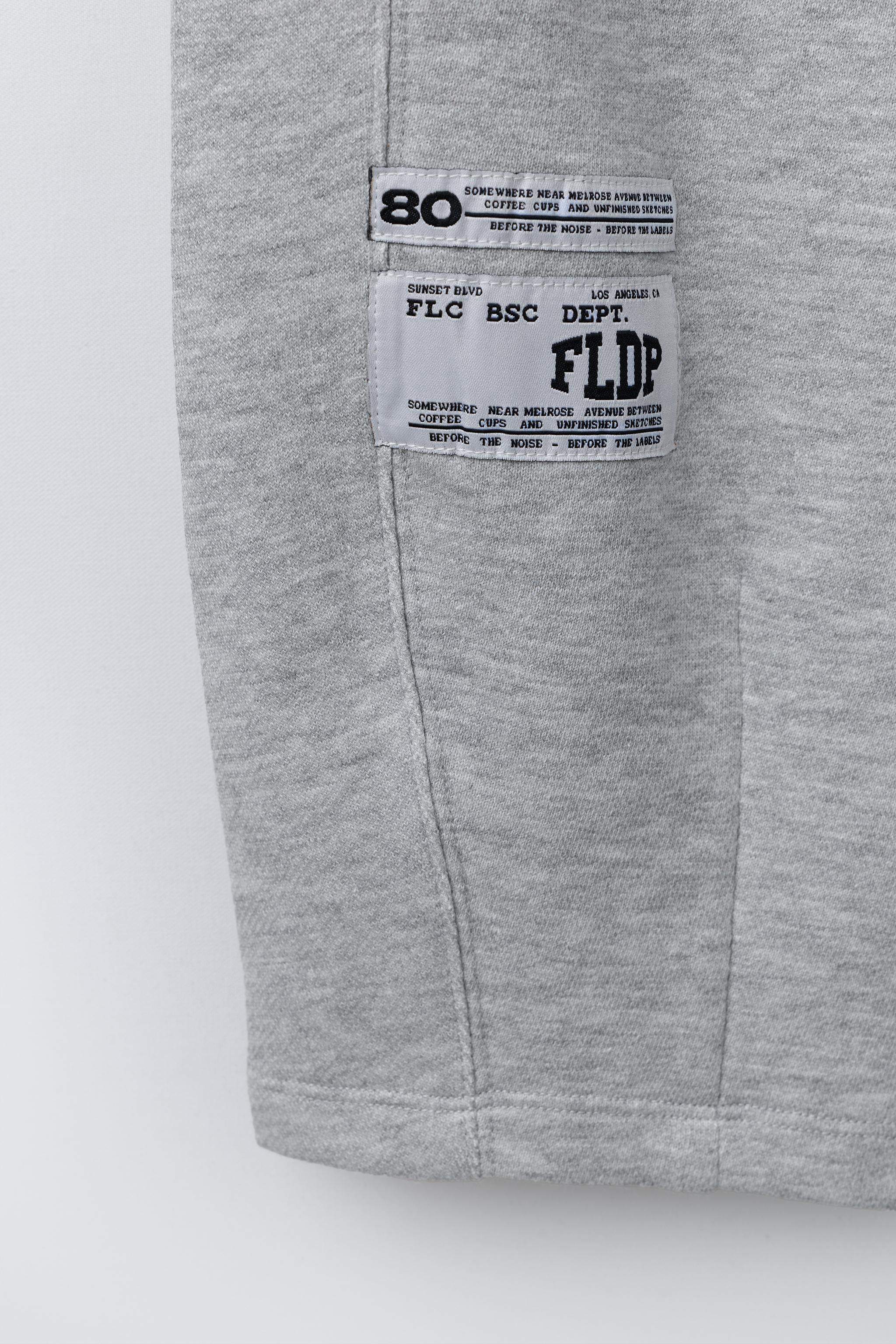 BARREL PANTS WITH LABEL